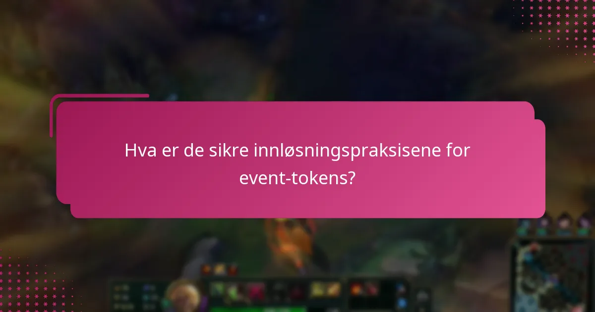 Hvordan kan jeg unngå svindel relatert til event-tokens?