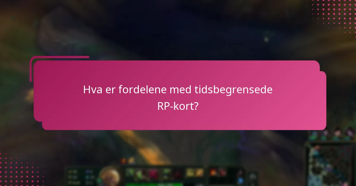 Hvilke sesongbaserte tilbud er for øyeblikket tilgjengelige for RP-kort?