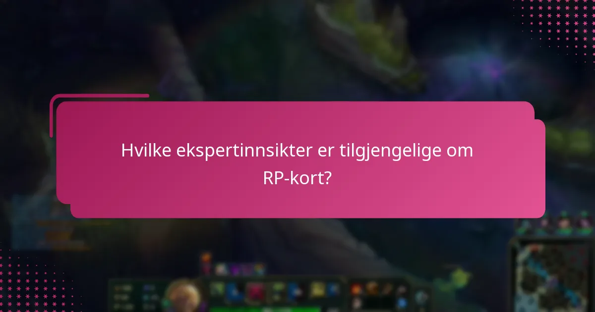 Hvordan sammenlignes RP-kortet med alternativer?