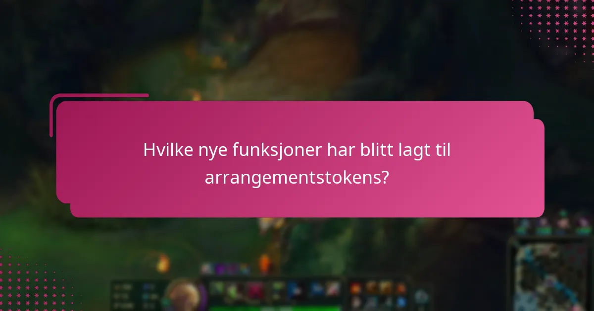 Hva er vanlige bruker spørsmål om oppdateringer av arrangementstokens?