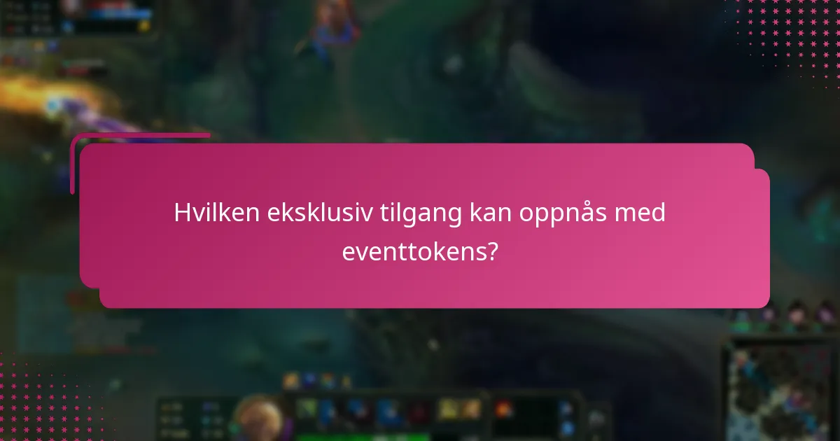 Hvordan sammenlignes eventtokens med andre valutaer i spillet?