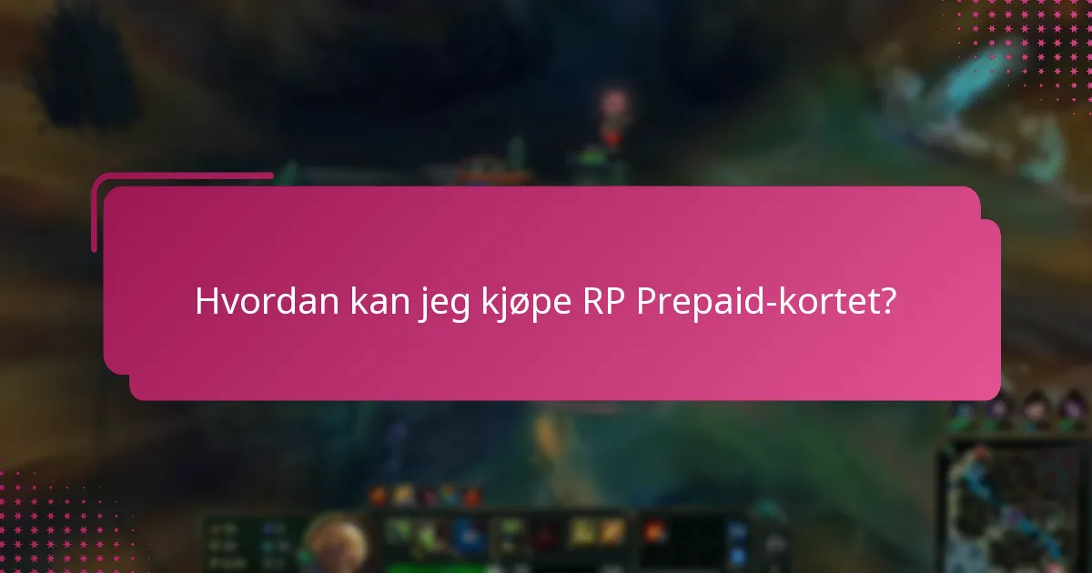 Hvordan kan jeg kjøpe RP Prepaid-kortet på nettet?